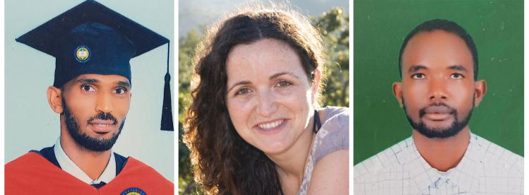 Left to right: Yohannes Halefom Reda, a coordination assistant, was 31 years old, from Ethiopia; María Hernández Matas, 35, from Spain, began working with MEDSF in 2015; Tedros Gebremariam Gebremichael, 31, also from Ethiopia, had been a driver for MEDSF since May 2021.